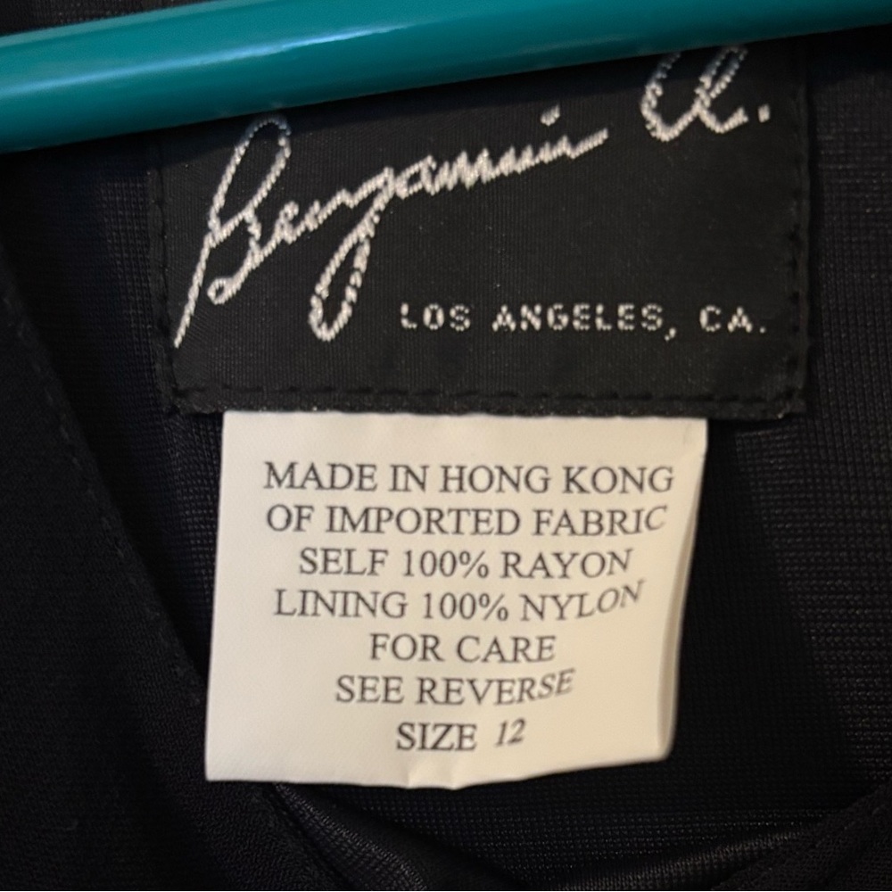 Benjamin A. Los Angeles Black Crew Neck Maxi Dress - Picture 3 of 6